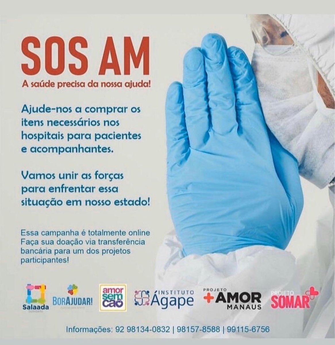 SantosFC's tweet image. O chamado pulmão do mundo está sem oxigênio, o momento é de solidariedade e mobilização. Conheça e contribua com os projetos em prol da melhoria de condições da saúde do Amazonas.

#OxigênioParaManaus
#SOSManaus
#SOSAM