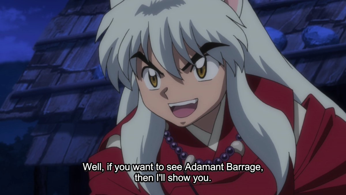 For now, it's time to see InuYasha whip out his Tetsusaiga for old time's sake.  #YashaHime