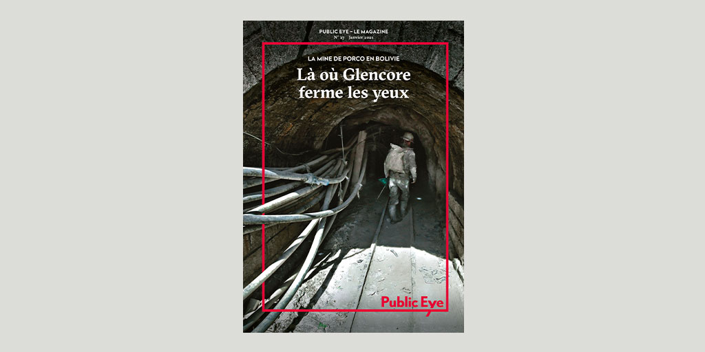 PublicEyeSuisse's tweet photo. 📣 Sorti de presse: le premier #PublicEyeMagazine de l’année!
👉https://t.co/NEqvk1YI7k
Au sommaire: une analyse du «Röstigraben» médiatique sur #IniMulti, un reportage sur #Glencore en Bolivie, une enquête sur la société pétrolière #Socar et un article sur le boom du #soja. https://t.co/zlruXXXBbI
