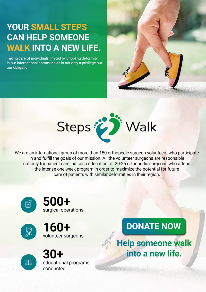 Please visit Steps2walk.org/donation to donate. Do message us if you have any questions. #donation #steps2walk #voluntary #orthopedics #orthopedicsurgery