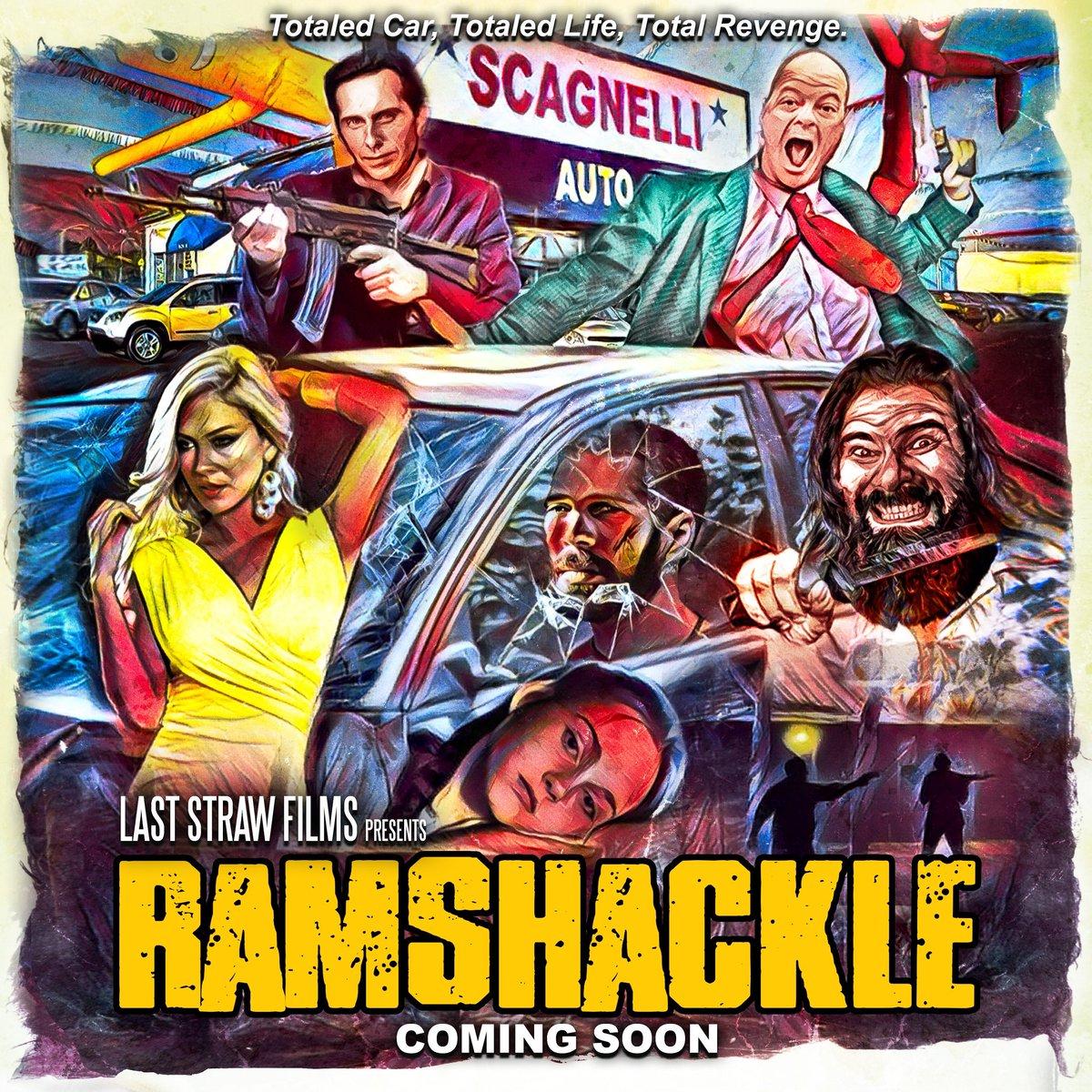 laststrawfilms's tweet photo. Buckle up. Ramshackle 2021.

Special thanks to @stephengilliam for the unbelievable poster and John Brady @karensobo for the badass title font.

#filmmaking #indiefilm #movieposter #comingsoon #filmproduction #Ramshackle #revenge https://t.co/nMUUU5Xdky