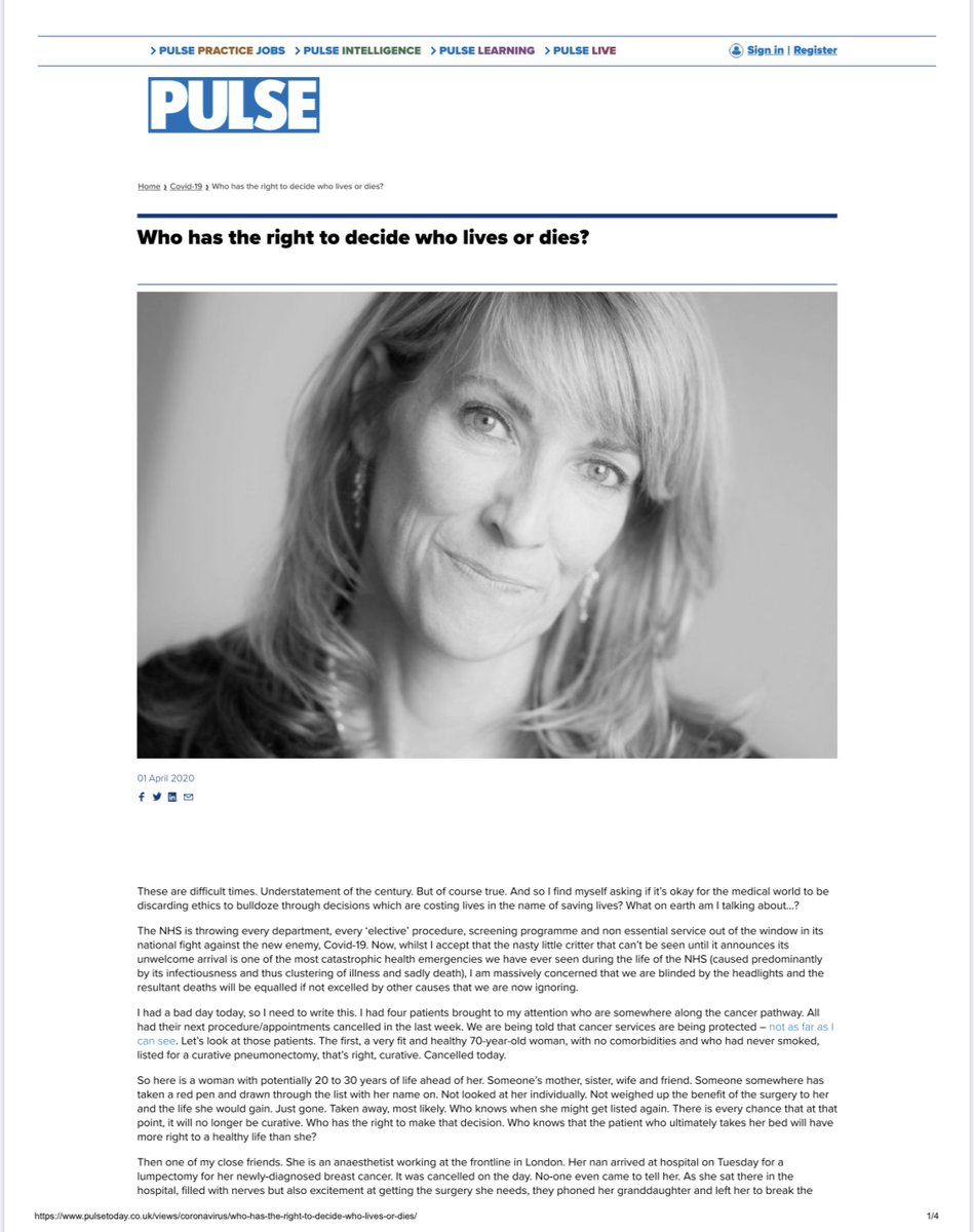 3 In April I expressed my concern that more patients would suffer and die as a result of lockdowns rather than of Covid itself. My view on this remains the same & every word I utter is in despair and concern for those being harmed. I am not, as accused, happy for anyone to die.