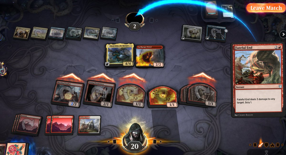 afrothoz's tweet photo. What a fateful end to that tinkerer's cube draft. 7-2 with mono red. Nice!
#MTGArena #MTG #cube https://t.co/ccFzIjzdlE