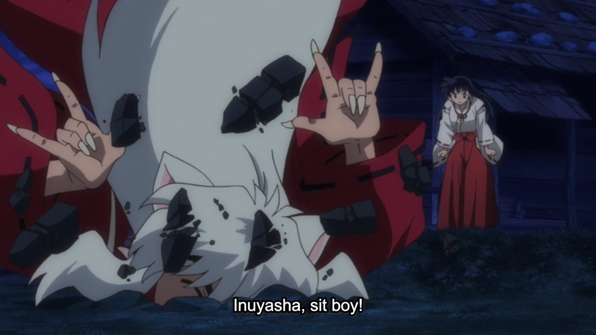 And then get scolded by Kagome afterwards for inadvertently wrecking their home in the process.  #YashaHime