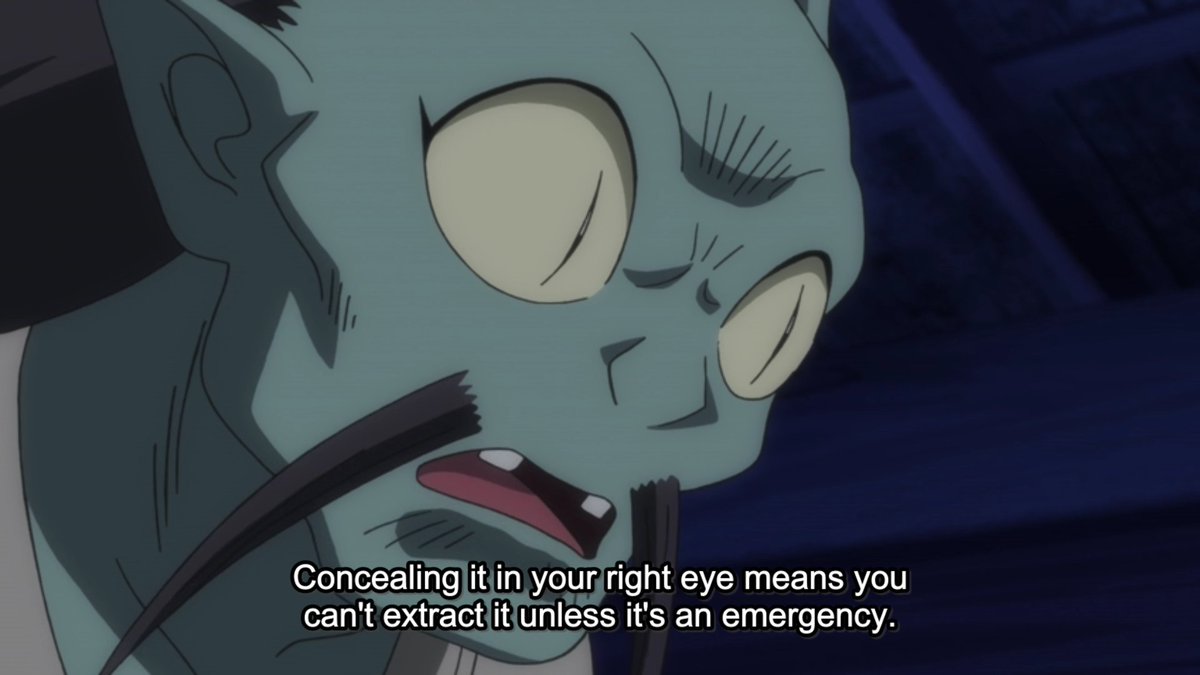 It's always an eye that you store things in when it comes to this series.At least Kagome put the rouge in her custody rather than InuYasha.It's for the best.  #YashaHime