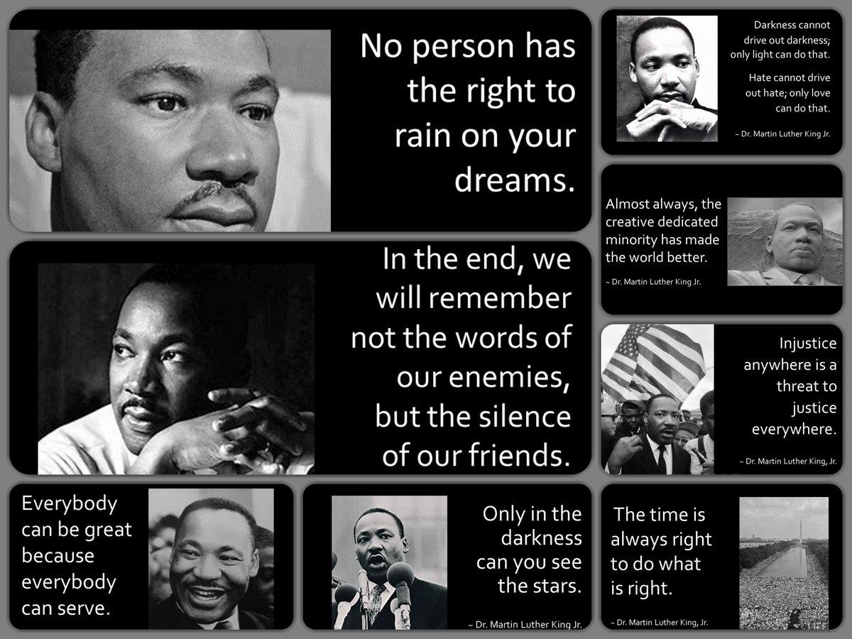 "Our lives begin to end the day we become silent about things that matter."  #MLKDay #blackhistorymonth  ow.ly/XbEy50D8wzs