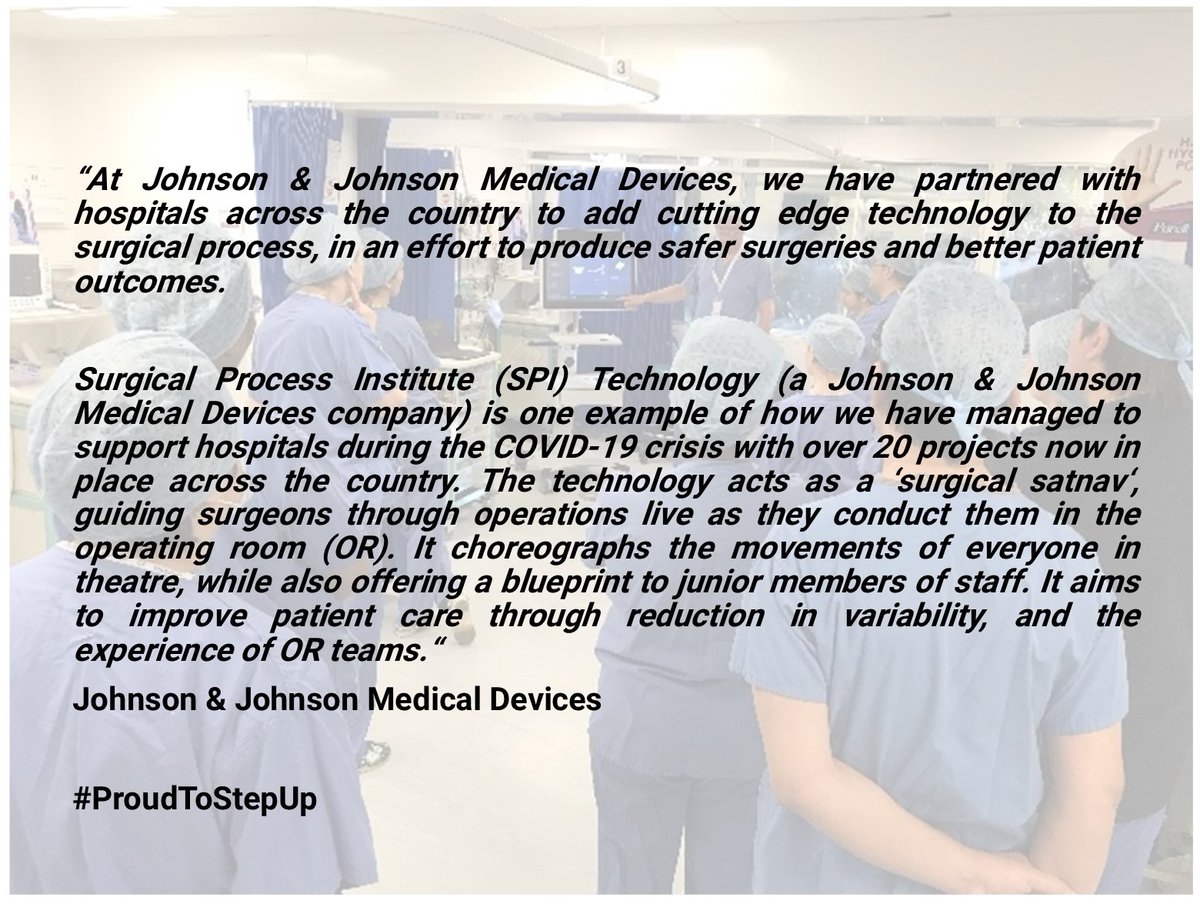 UK_ABHI's tweet photo. . @JNJMedDeviceUKI have partnered with hospitals across the country to add cutting edge technology to the surgical process, including a 'surgical satnav' for doctors. 
#ProudToStepUp https://t.co/LgTSrIowX2