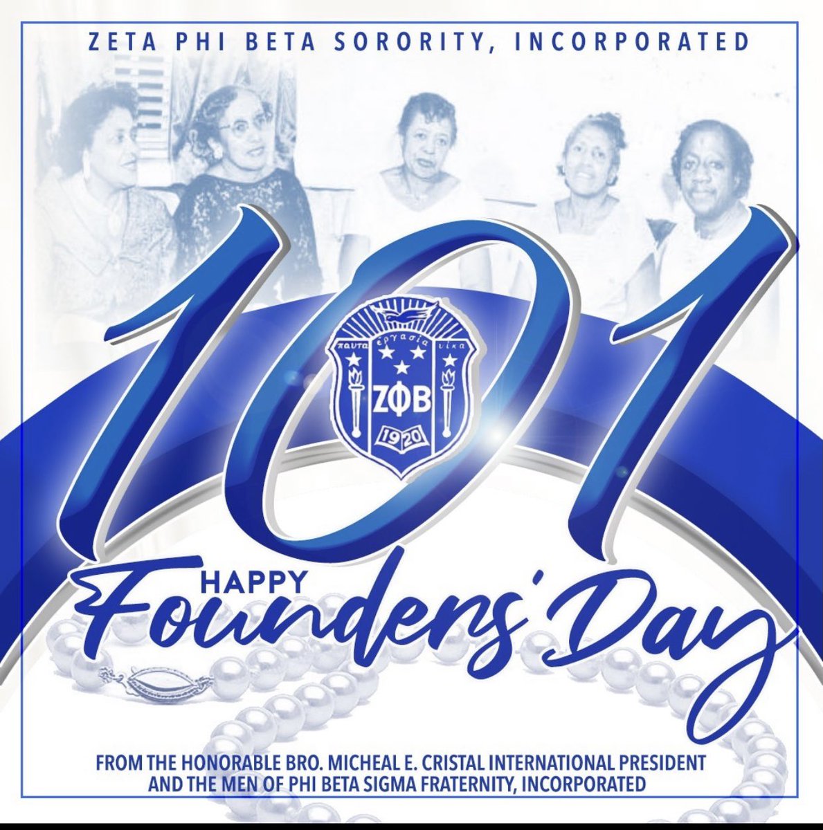 EASigmas's tweet photo. 101 years of Sisterhood, Scholarship, Service, and Finer Womanhood. We wish the lovely ladies of Royal Blue and Pure White a Happy Founders’ Day from your Frat!!!

S/O to our SWEEET Sorors of the ROYAL Alpha Beta Chapter @zphib_ab . We love you Sorors 💙🤍🕊!! https://t.co/gm1YeUO6IX
