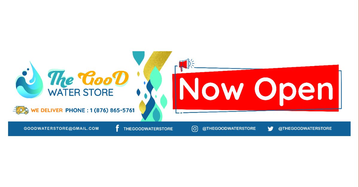 GoodWaterStore's tweet photo. We Are Open ‼
Come in and get your water bottles refilled or buy a new one.
All size bottles are welcomed ‼
#purifiedwater #refill #waterbottles #bottledwater #waterdeliveryservice #waterstore #goodwaterstore #smallbusiness #stann #stannsbayjamaica #stannsbay #jamaica https://t.co/q5YAkQP3by
