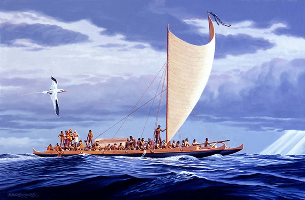 Mainline history even suggests that the Hawaiian Islands were first settled as early as 400 C.E., when Polynesians from the Marquesas Islands, 2000 miles away, traveled to Hawaii's Big Island in canoes.