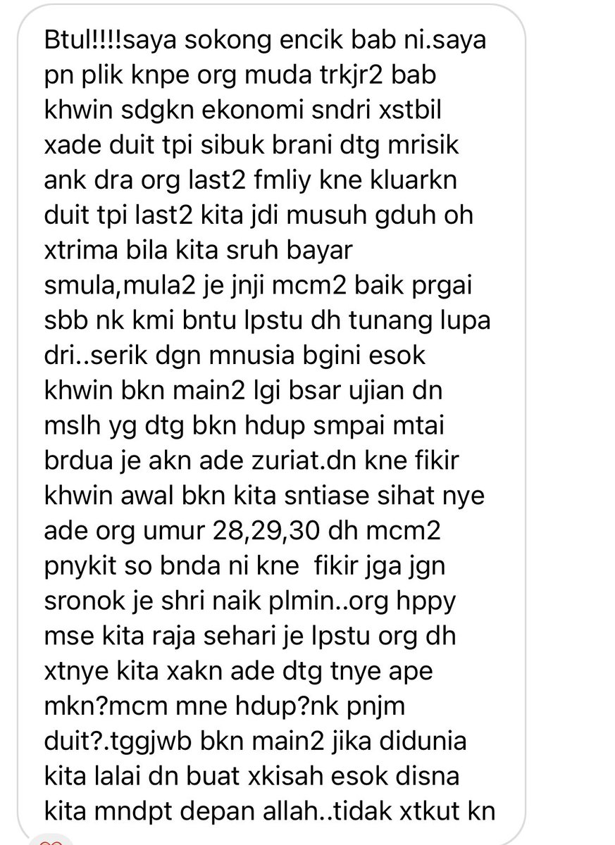 Kes 3. Dah ada anak tapi kemudian nak cerai sebab tak suka komitmen sebab stress. Lebih senang hidup bujang. Habis, anak kau tinggal mcm tu je?