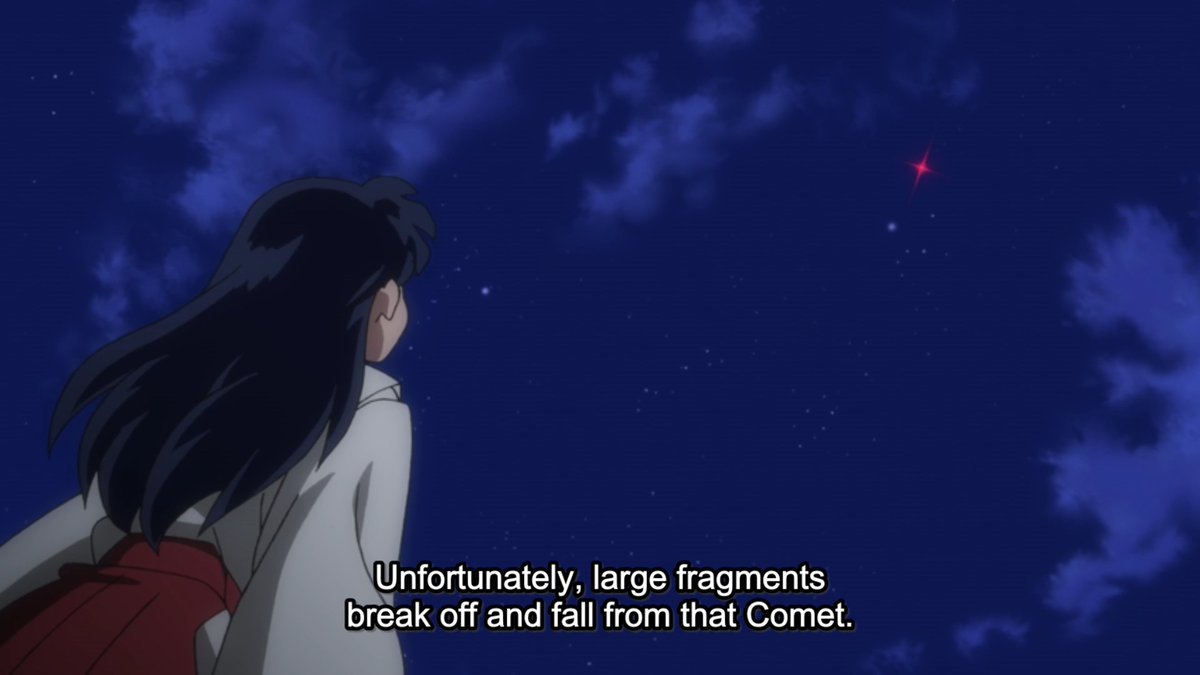 Oh yeah, a big comet is about to crash onto Earth and kill everyone.  #YashaHime