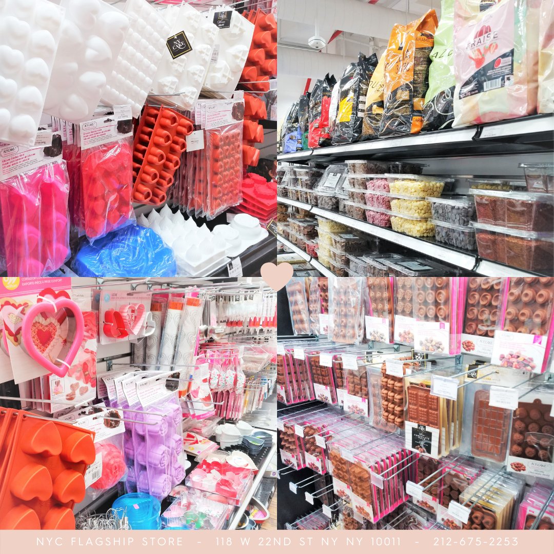 Love is in the air (and on our shelves) 💖 at the NYC Flagship Store! Stop by for all your Valentine's Day baking and decorating needs!