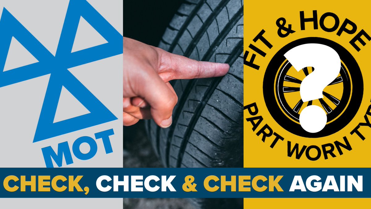 Tyresafe's tweet photo. With many worrying about how to juggle home schooling with working from home, tyre maintenance can often move down the list, but TyreSafe is urging drivers to make sure they check, check then check again to ensure their vehicle remains tyre safe. #CheckTyres https://t.co/K3POVWIPHB