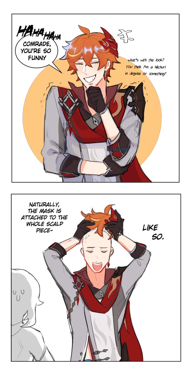 so ive been wondering abt childe's mask for the longest time...
#genshinimpact #原神 