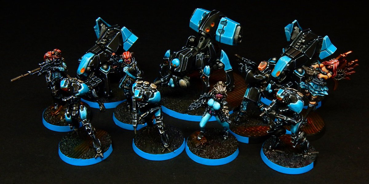 corvusminis's tweet photo. Infinity Aleph commission. Really enjoyed painting this small warband of robots and humanoids. The colour scheme suggested by the client really turned out very well. Detail pictures Will come next week.
#aleph #aristeia

#infinitythegame #paintinginfinity #corvusbelli https://t.co/ErDygxqGb1