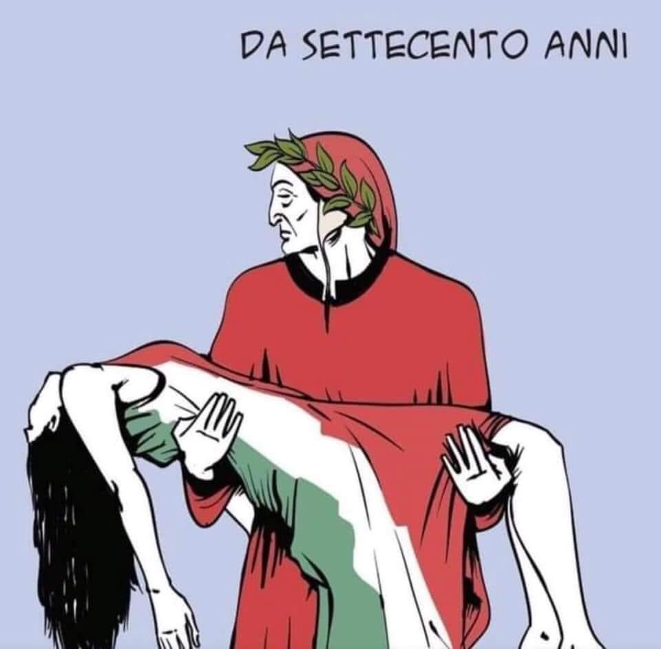 Archangel_65's tweet photo. “Ahi serva Italia, di dolore ostello, 
nave sanza nocchiere in gran tempesta, 
non donna di province, ma bordello!”

(Purgatorio, Canto VI)

Ieri come oggi! https://t.co/o71pnu4Pqb