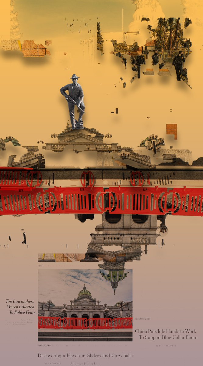 colinps's tweet photo. " Lawmakers-Discovering a-Fear-of-Idle-Police" #corruptionoftheday #nytimes #glitch #art #Saturday #CTMFA https://t.co/ssfvI5o5mt