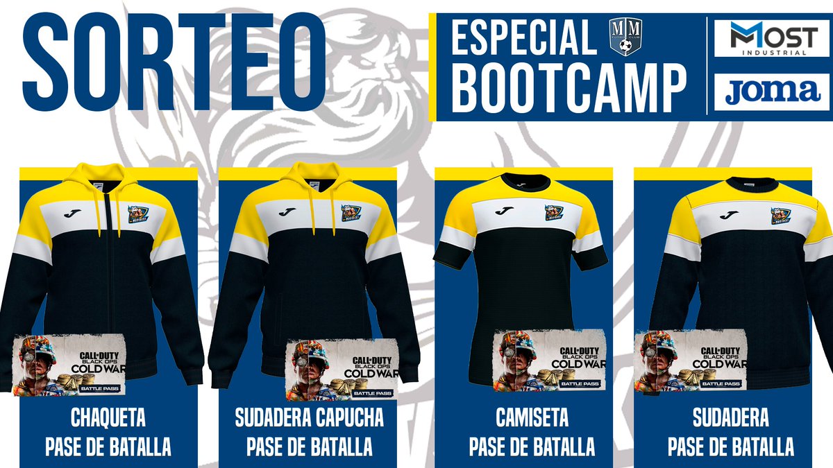 🍀SORTEO ESPECIAL BOOTCAMP🍀

4 packs de premios ➡️ 4 ganadores

REQUISITOS:

• Seguir a <a href="/Ninjaso_/">Ninjaso</a> <a href="/Sukry5/">Endika Andres</a> <a href="/VikulJM/">Javi</a> @ReeaLKnxws 
• Seguir a <a href="/MV3United/">Mav3ricks Esports Club</a> 
• 🔁RT a este tweet 

¡MUCHA SUERTE!