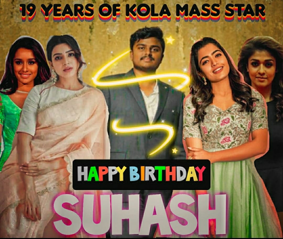 NithishSoorya's tweet photo. #Hbd_KMS_Suhash 
Happy birthday https://t.co/XPH0lNQbma