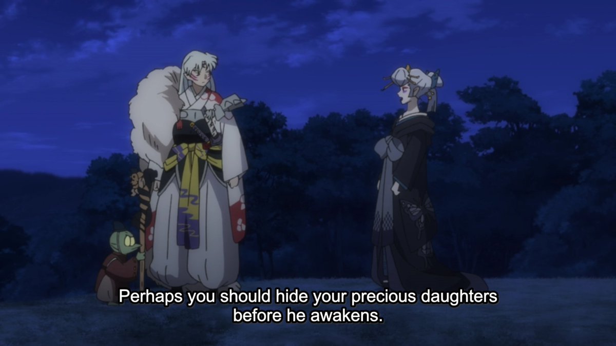 I'm starting to think this Zero lady is the real "Big Bad" of the story.She gives off a lot of Ragyo Kiryuin vibes.  #YashaHime