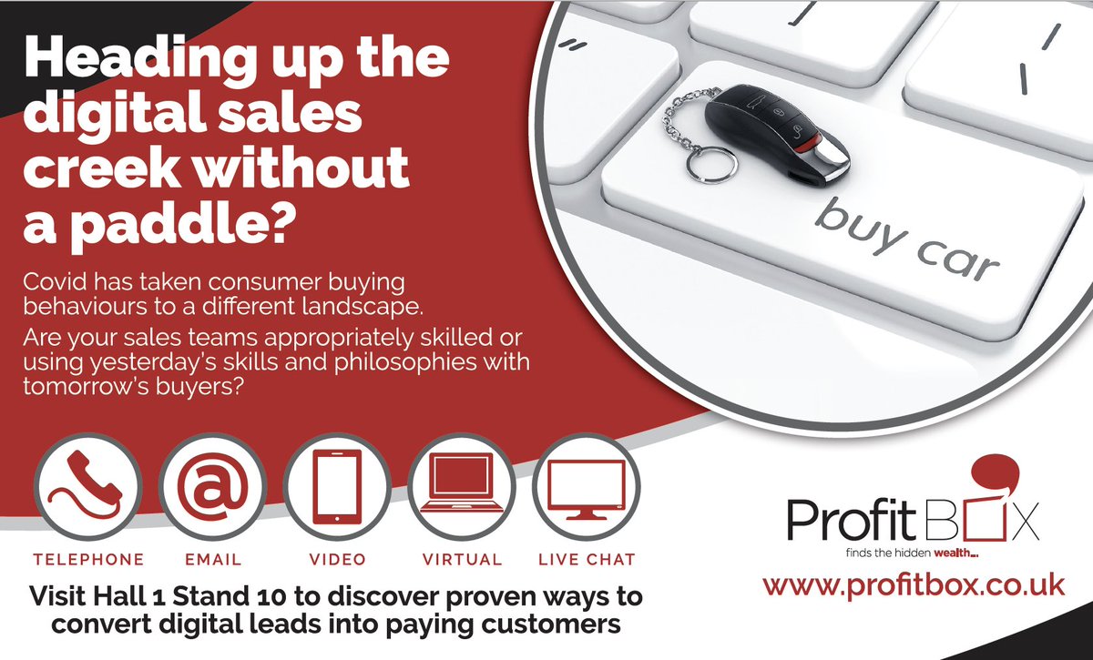 We’re pleased to be exhibiting at the UK’s leading event for motor retailers, #AMLVirtual. Our focus will be the digital sales journey and helping retailers use tomorrow’s skills with tomorrow’s buyers. 
Get your free ticket here: automotivemanagementlive.co.uk