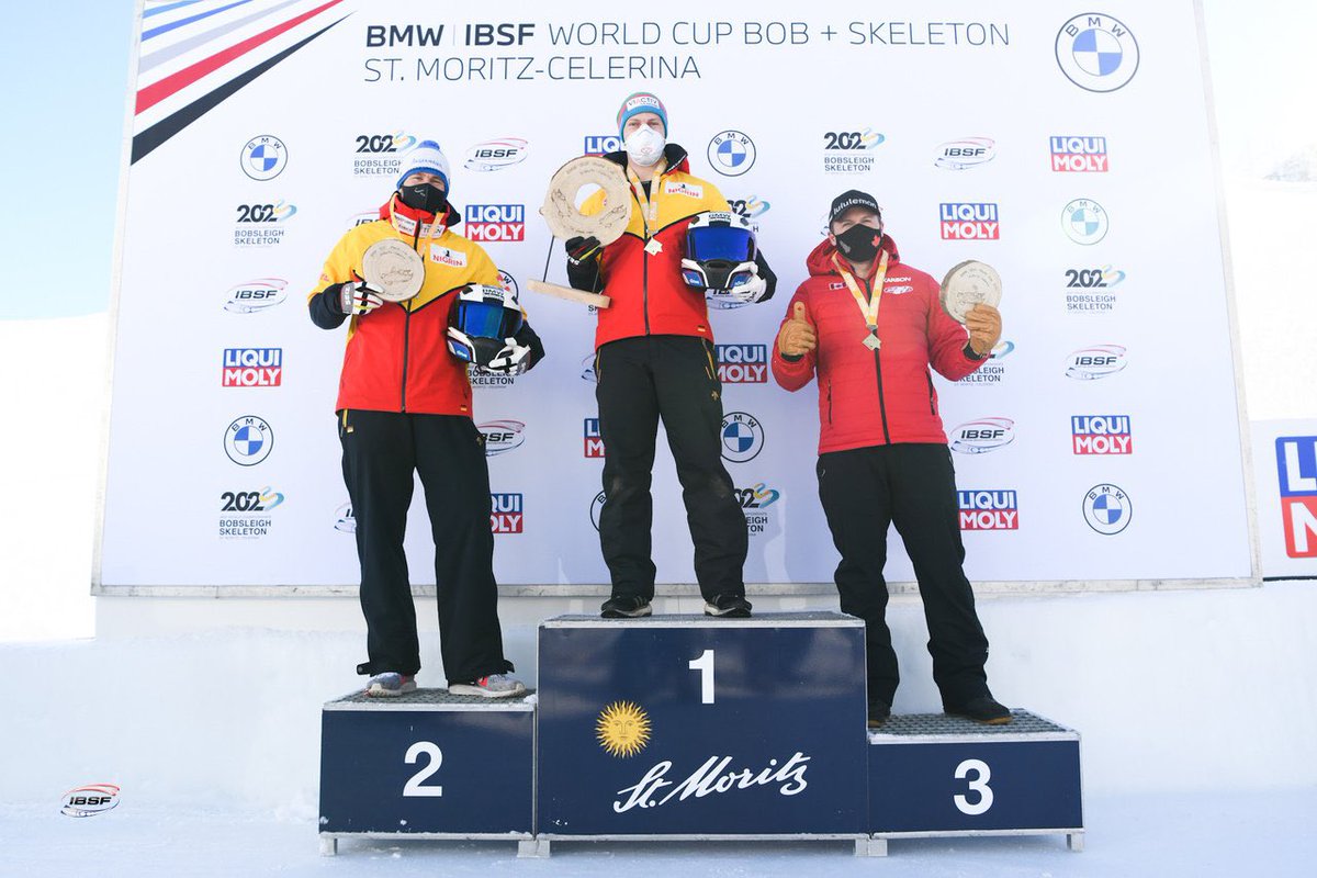 .<a href="/justinkripps/">Justin Kripps</a> and <a href="/CamStones/">Cam Stones</a> won their first two-man bobsleigh medal of the 2021 World Cup season with a bronze medal in St. Moritz🥉🙌

Slide into the details 👉 bit.ly/39B9hbC

📸: <a href="/IBSFsliding/">IBSF</a>