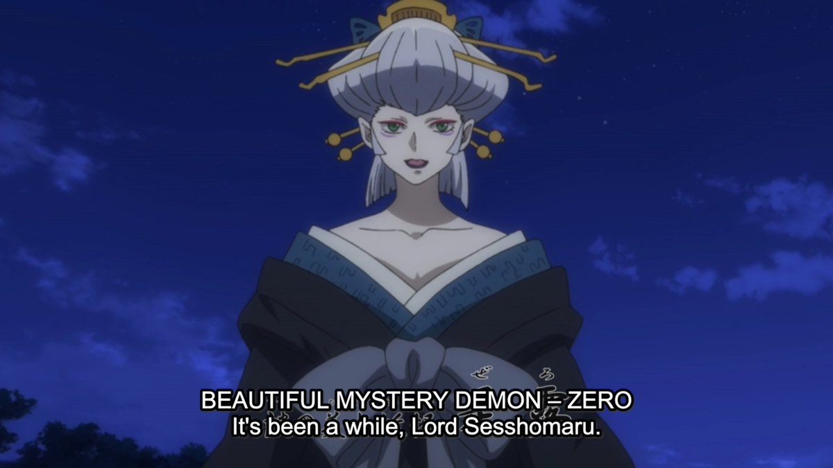 I'm starting to think this Zero lady is the real "Big Bad" of the story.She gives off a lot of Ragyo Kiryuin vibes.  #YashaHime