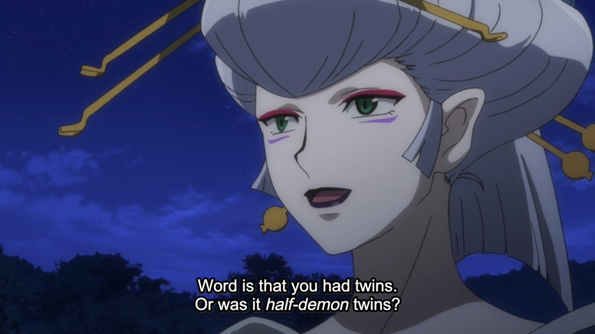 I'm starting to think this Zero lady is the real "Big Bad" of the story.She gives off a lot of Ragyo Kiryuin vibes.  #YashaHime