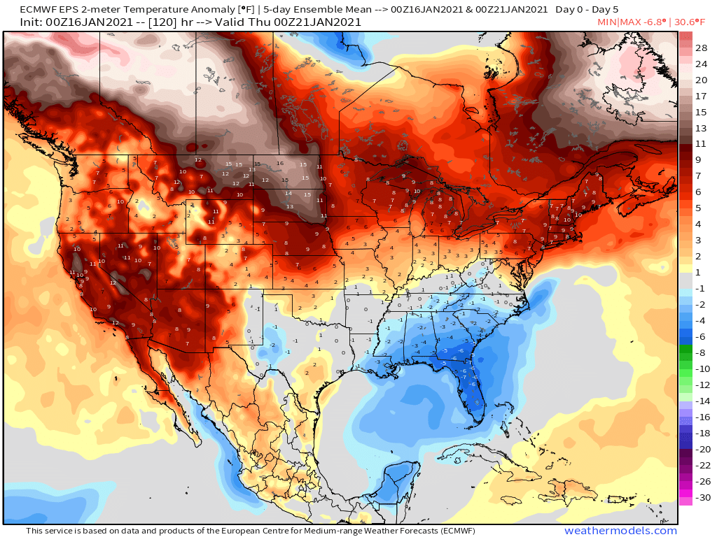 Data has trended colder in the 10-15 day period since Friday. This is certainly worth watching & the risk is there, but still need to be cautious at this distance as models have struggled. Prev. 11-15 day vs. current 1-5 day. EPS was best but not nearly warm enough.  #Energy