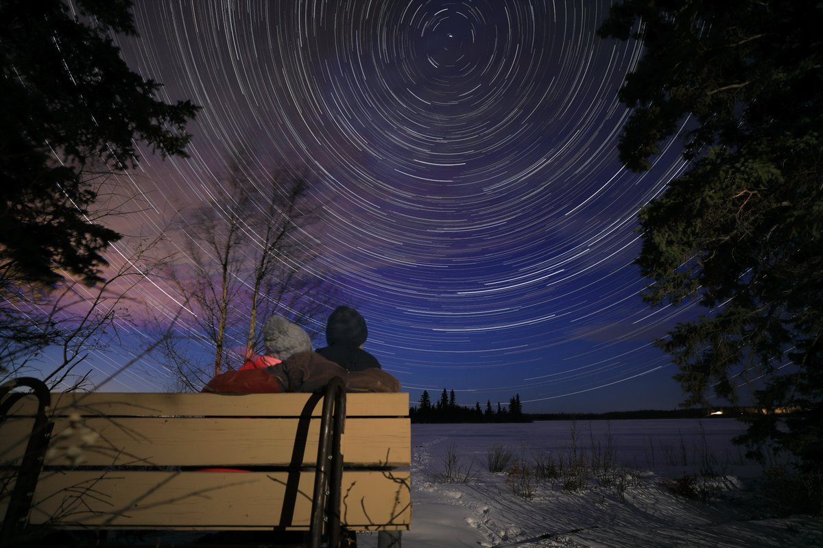 So I knew to get lots of stars I needed to get out of the city so here's another star trail shot taken yesterday at Elk Island. It was nice because we were able to have a fire to keep warm while waiting for the camera #ExploreAlberta  #travelalberta  #alberta  #abparks  #parkscanada