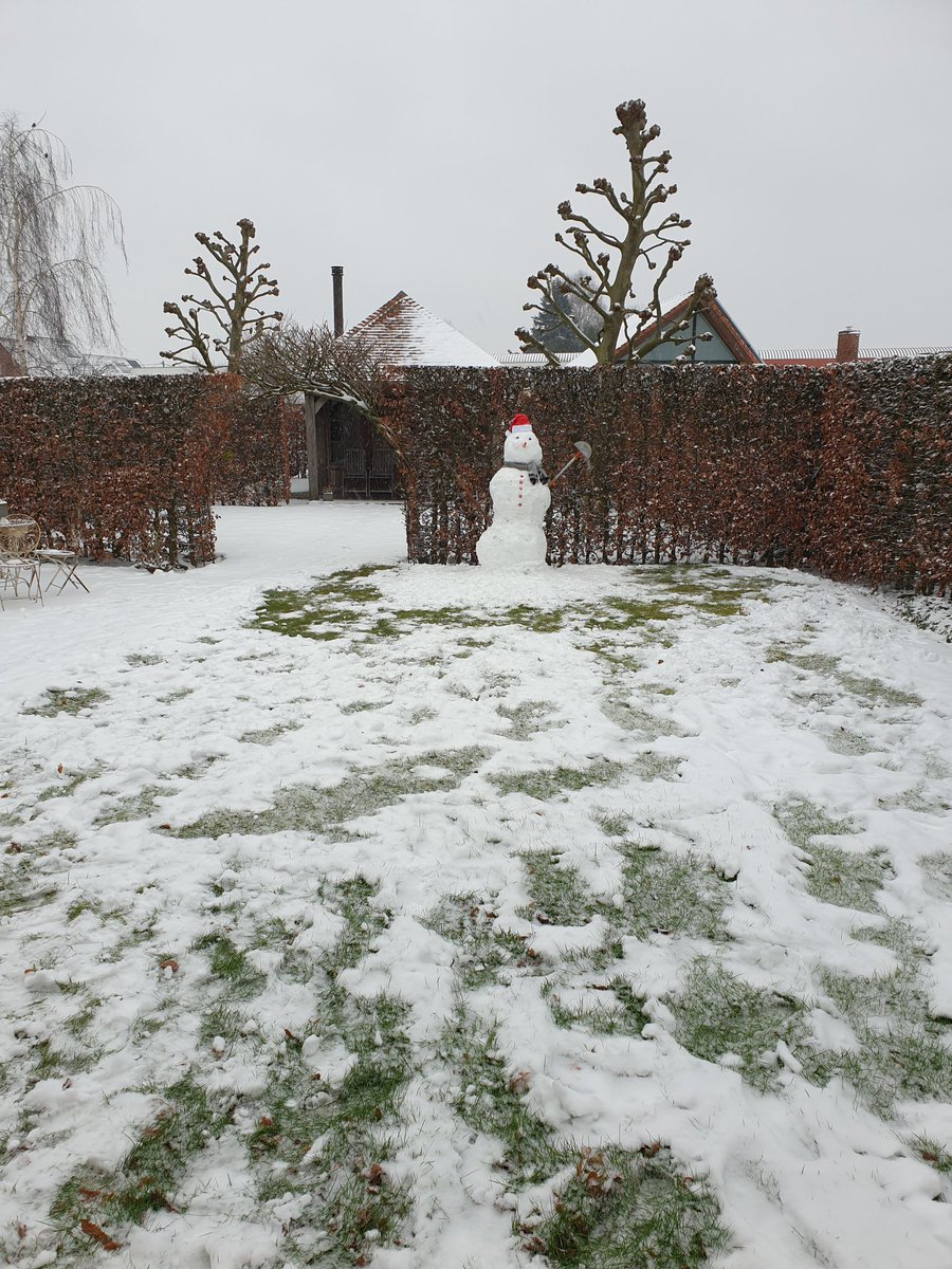 ToBaTwi's tweet photo. @mieteke1 ziehier Romain, onze sneeuwman in den hof !!! https://t.co/ztLm1Iq0h9