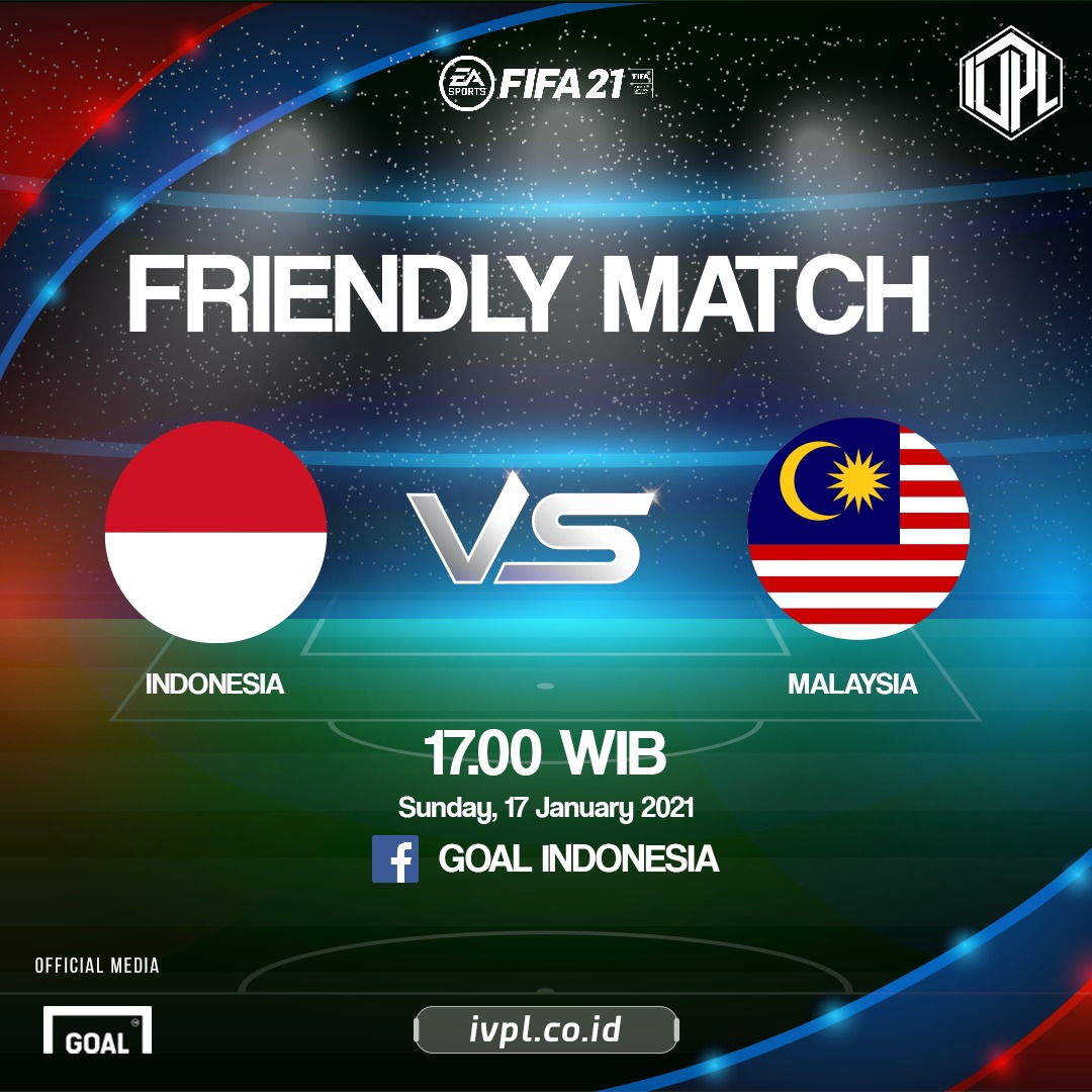 GOAL_ID's tweet photo. Ikuti jalannya laga persahabatan antara Indonesia menghadapi Malaysia, Minggu (17/1) pukul 17.00 WIB hanya di laman Facebook Goal Indonesia.

Laga ini sekaligus juga sebagai persiapan untuk ASEAN Virtual Pro (AVP) Cup 2021 Maret mendatang.

#GoalIVPL #FIFA21 #AVPcup @IVPL_ID https://t.co/D6Ko4ilbF2