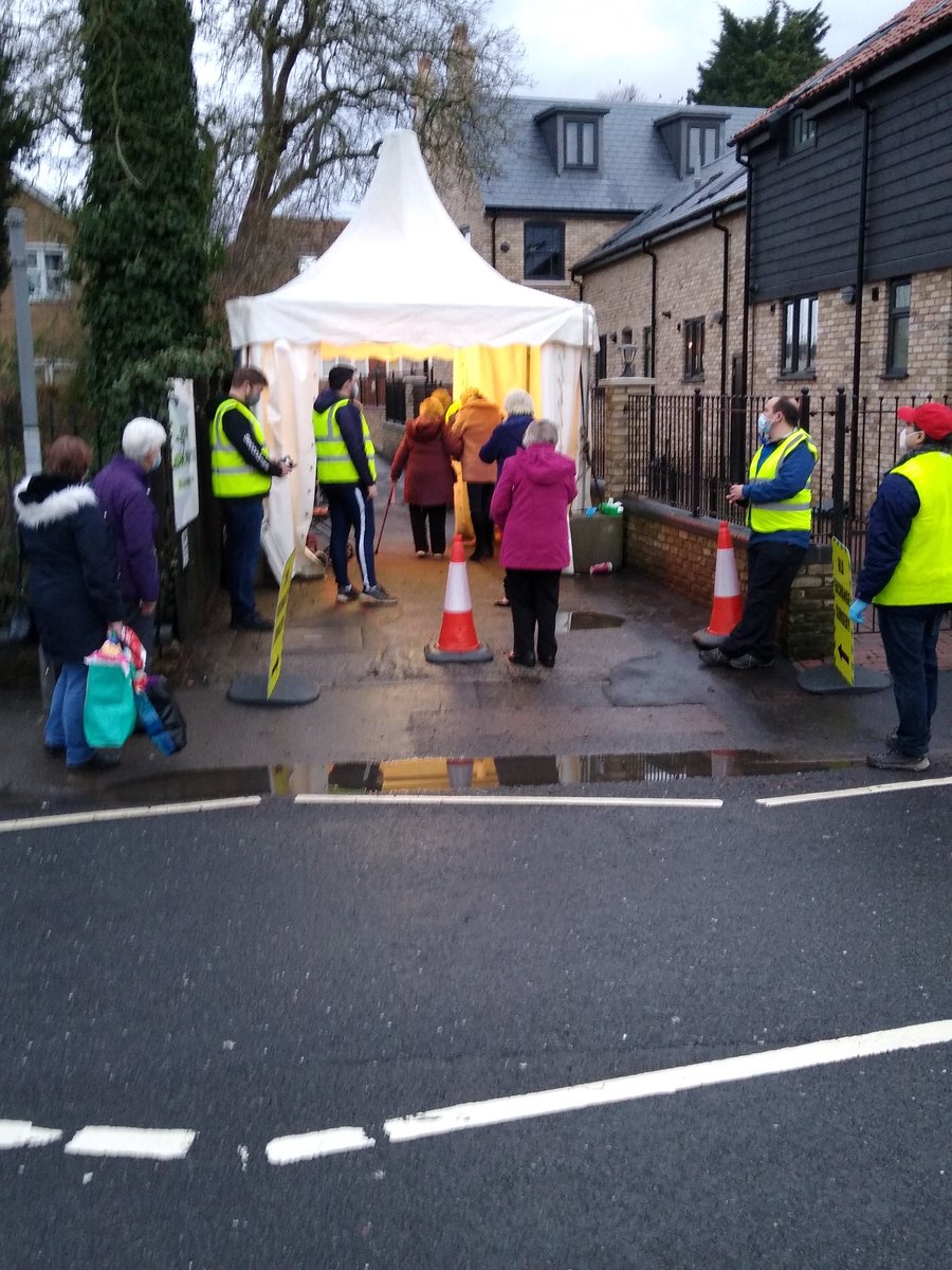 Hope springs eternal. Vaccination starts in St Ives.