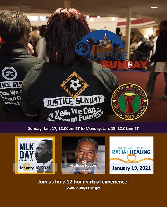 ANANIZACH and QsNewz proud to announce DORAP will air on Justice Sunday along with blog written by Jeannette Simon.  Log on to 400YAAHC.GOV Sunday, January 19 for the DORAP airing in 3pm hour.   Blog will be delivered by Ernie Hudson top of 4pm hour.