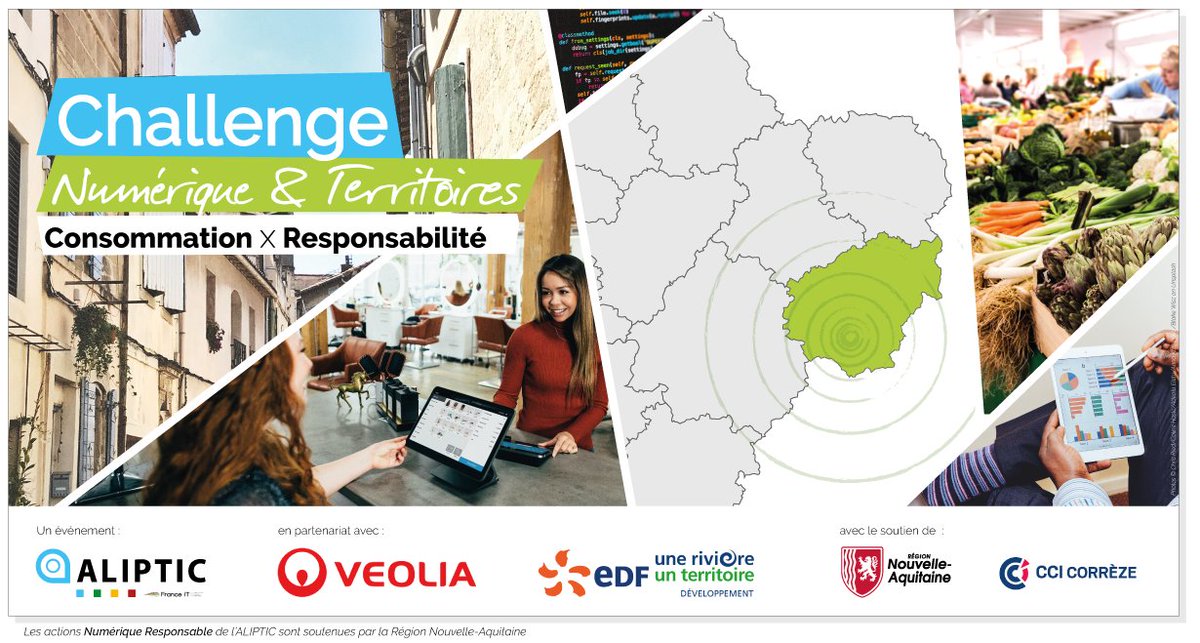 MoulyFlorence's tweet photo. A tous ceux qui veulent bouger les lignes pour un monde #solidaire où l'on consomme mieux ! Il reste encore 15 jours pour candidater au #Challenge #Numérique &amp; #Territoires
Pour une #consommation durable et positive en #Corrèze !
 https://t.co/0QsuJWhxXl https://t.co/YMmrjJkHei