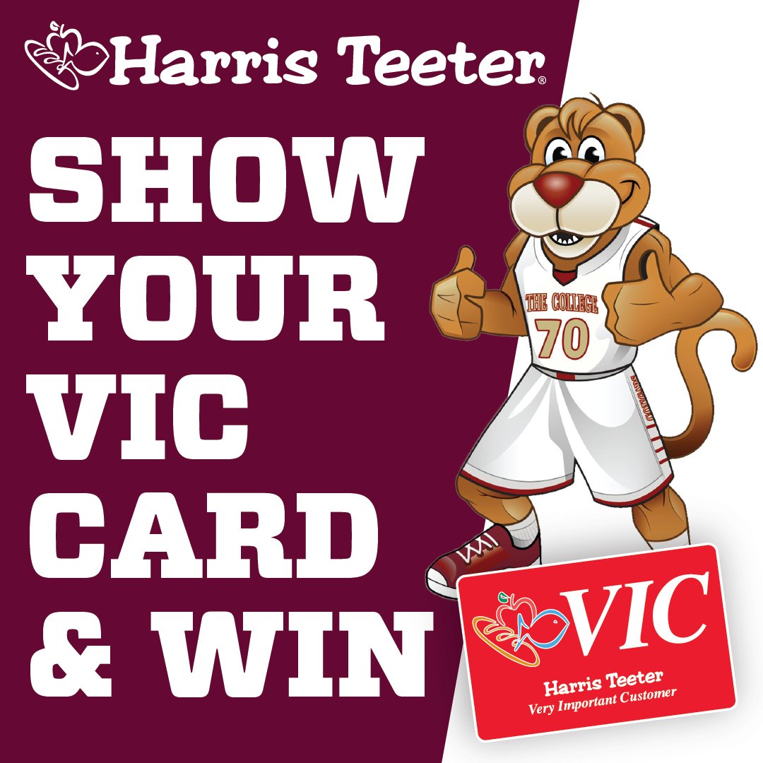 Fans, show your <a href="/CofC/">College of Charleston</a> Spirit during this weekend's <a href="/CofCBasketball/">Charleston Basketball</a> games to be entered to win a $50 <a href="/HarrisTeeter/">Harris Teeter</a> gift card! Just reply with a photo of you in CofC gear with your VIC card to be entered to win! Winner will be chosen on Monday! 
#comeCus