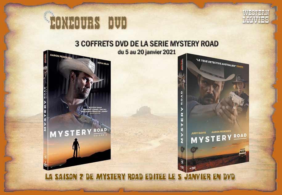 DERNIERS JOURS : Concours Mystery Road sur #westernmovies 3 coffrets DVD de la série TV à gagner (co-édités par L'atelier d'images & Arte éditions). westernmovies.fr/concours/myste… #western A vous de jouer !