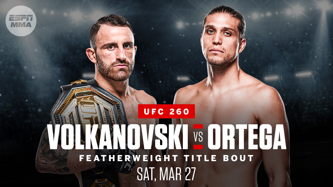 Alex Volkanovski will put his featherweight title on line against Brian Ortega on March 27, sources told @arielhelwani. https://t.co/B48KSoPnFQ