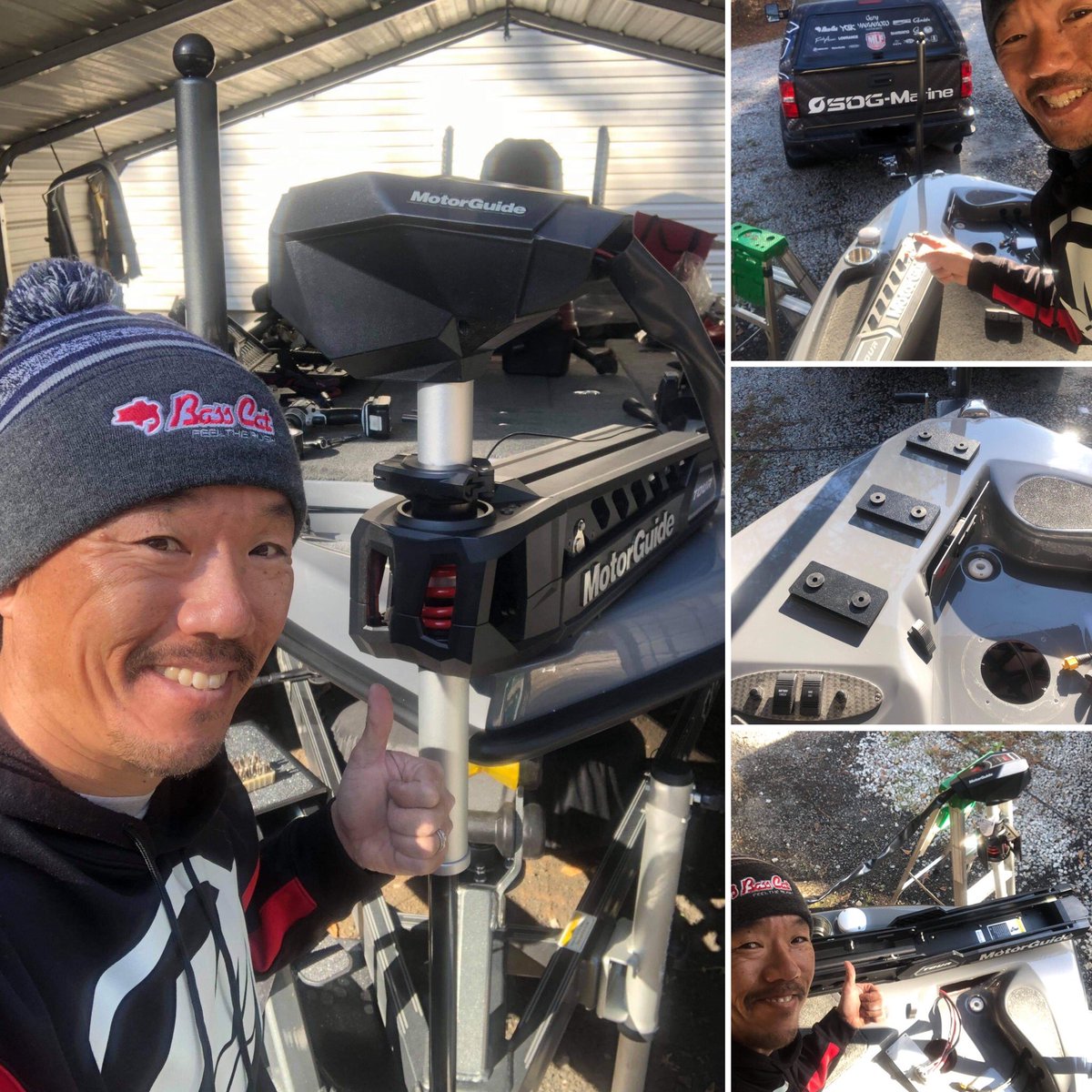 ShinFukae's tweet photo. #MotorGuide #TourPro installed✅  Next!! #モータガイド #ツアープロ 取付完了😁 次いってみよっ!! #深江真一 #フカシン #DIY #boatrigging https://t.co/VZ6mQKqPGX