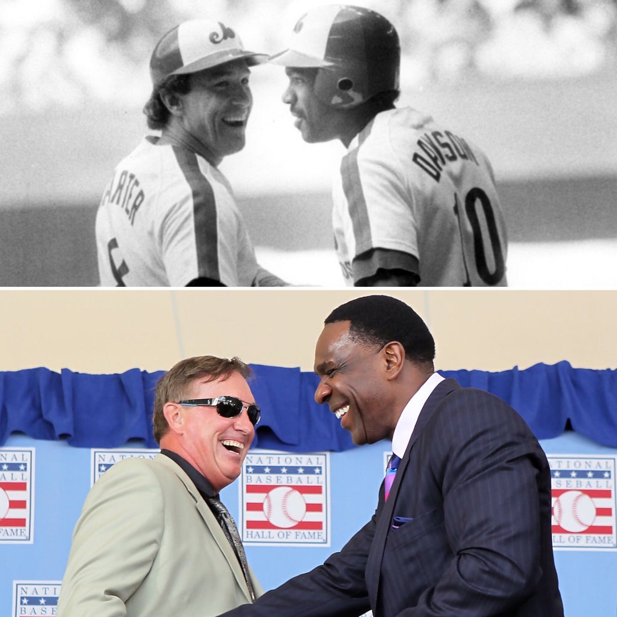 GaryCarterKid's tweet image. Things That Will Never Change in Life : « The Kid and The Hawk » 💙⚾️❤️ @baseballhall @MLB #Expos #AndreDawson #BaseBall