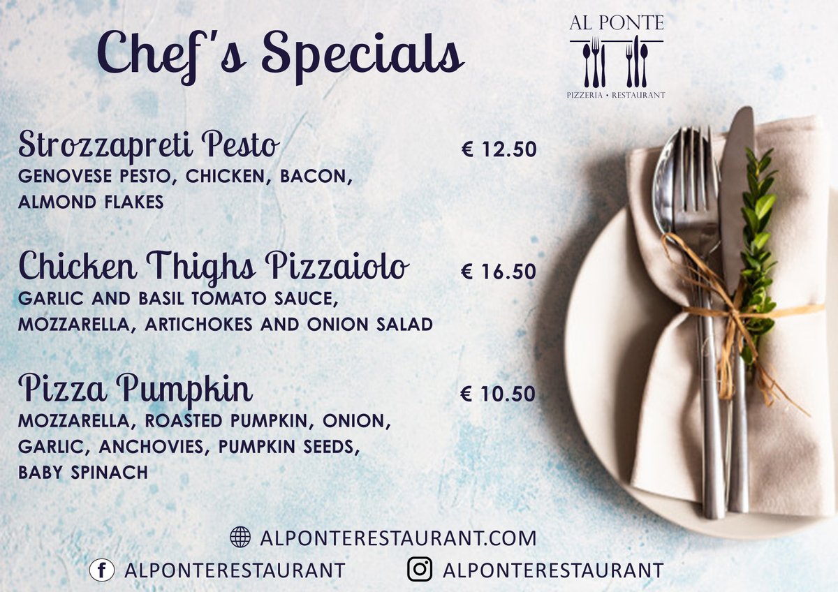 maritimmalta's tweet photo. 😱 Don't miss out on our mouth-watering Specials for this weekend at the Al Ponte 🤤😍

#yumm #pizza #enjoy #relax #wine #burger #specials #lunch #dinner #wines #alponte #alponterestaurant #maritimmalta https://t.co/y7ZdI7dpSP