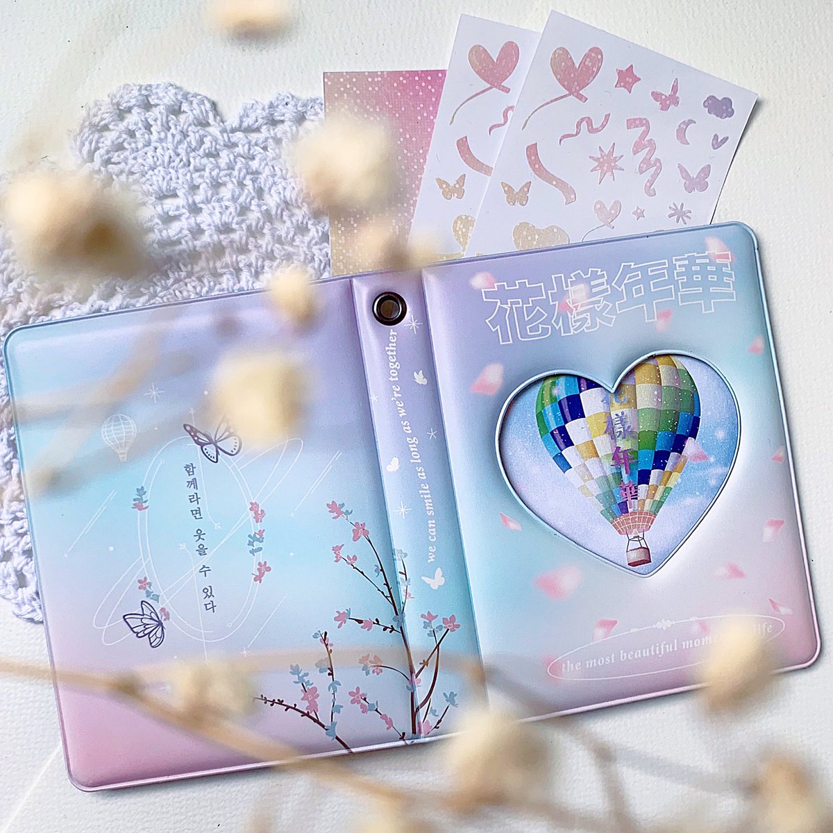 witheveryspring's tweet photo. ✨ product drop, pls help RT! 

🌸 HYYH Collect Book/PC Binder 🦋

for your photocards &amp; polaroids with my fav bts quote of all times! it’s around a6 size with a keyring hook! 🎐 they’ll be available in my shop update in feb, do keep a lookout 🥺🥰

#BTS #collectbook #콜렉트북 https://t.co/9g4LgN9a1C
