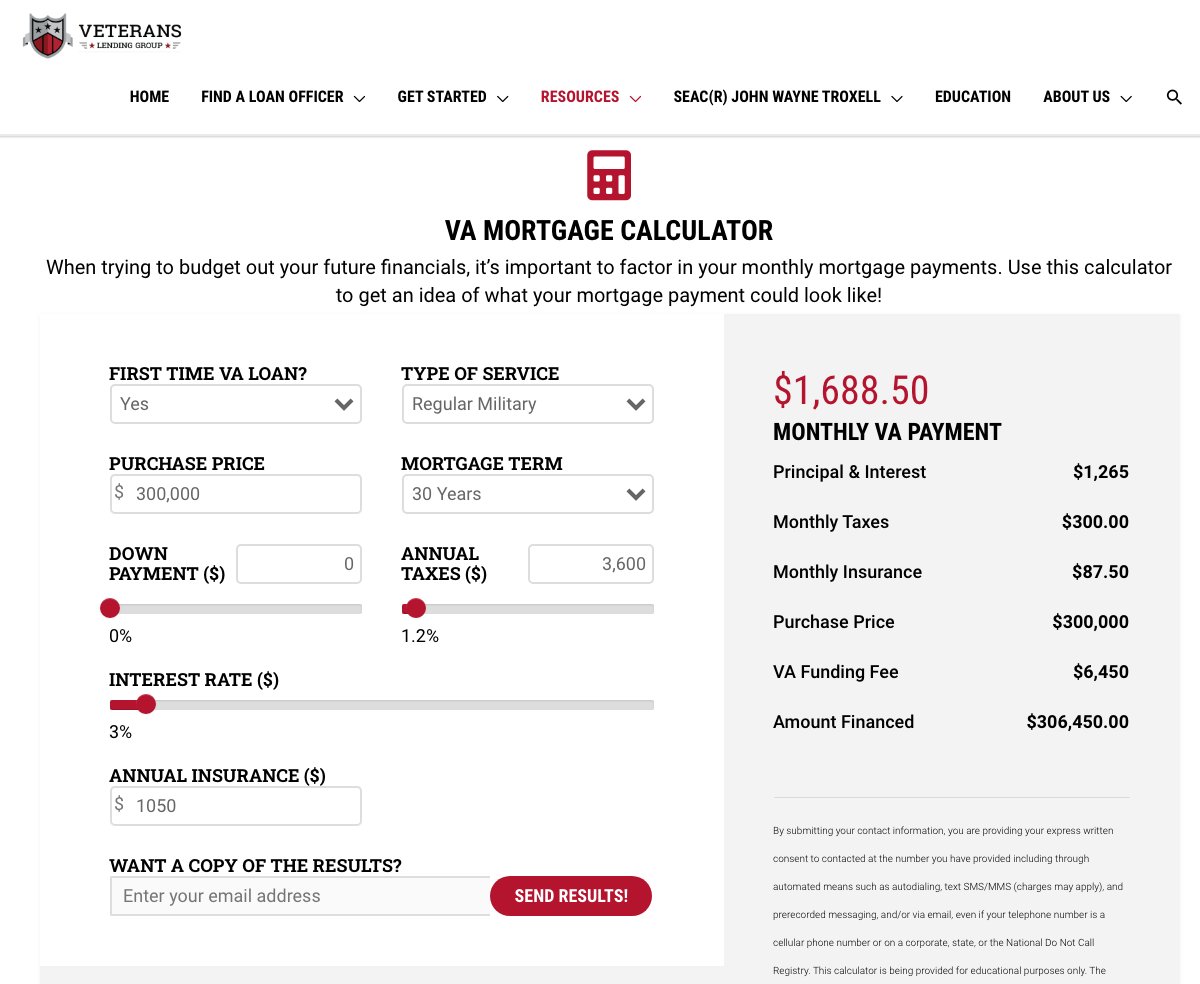gallantfewrgr's tweet image. Check out the free resources for homebuyers using their VA certificate at Veterans Lending Group. Tools like the VA Mortgage Calculator can be found at veteranslendinggroup.com/resources.
#gallantfew #RLTW #patriotchallenge