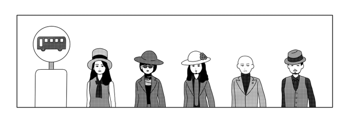勢いで共通テストのリスニング問題の絵を描いてしまった 
