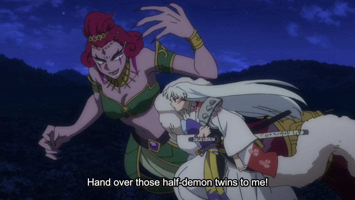 Speaking of demons who have Sesshomaru on their sh*t list, here's Ainu all of a sudden.  #YashaHime