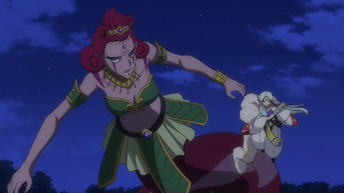 Speaking of demons who have Sesshomaru on their sh*t list, here's Ainu all of a sudden.  #YashaHime