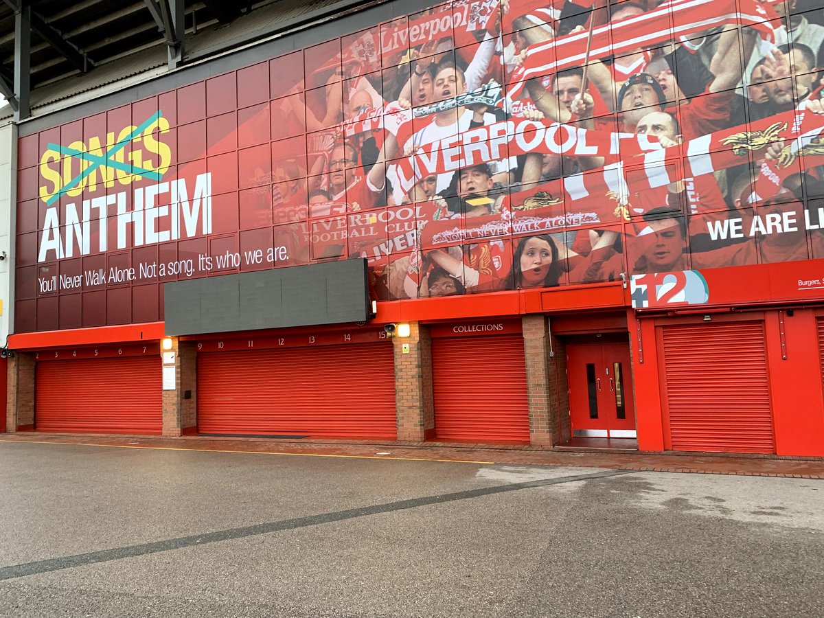 Love this shot because of the writing. "YNWA is not a song. It's who we are"