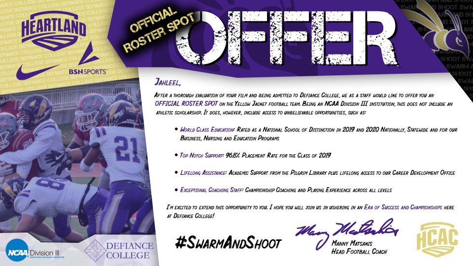 Extremely blessed to receive an offer from Defiance college..#AGTG 🖤<a href="/CoachHeathWebb/">Heath Webb</a> <a href="/bigredfbrecruit/">Big Red Recruiting</a> <a href="/coachshank/">Terry Shankle</a>