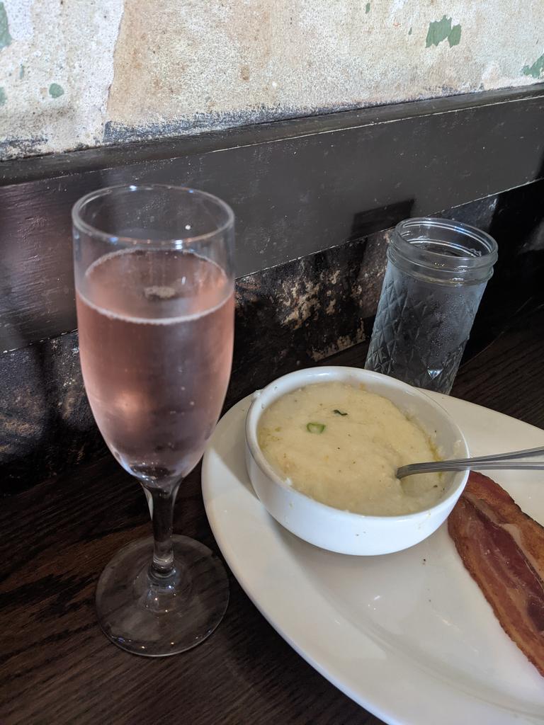 kayjun's tweet photo. one week post vaccination celebration #cranberrymimosa 🍾🥂 https://t.co/e9ooOikRr7